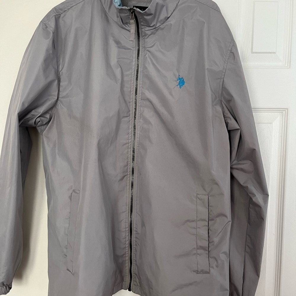 U.S. Polo Assn. Gray Mesh Jacket